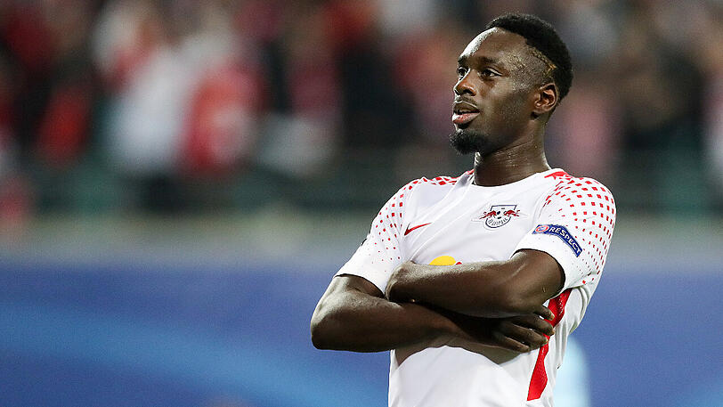 Seht her, da bin ich: Jean-Kevin Augustin nach seinem Tor für Leipzig