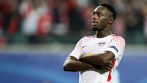 Seht her, da bin ich: Jean-Kevin Augustin nach seinem Tor für Leipzig