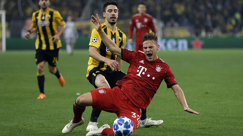 JOSHUA KIMMICH, NOTE 3: Der Immerspieler wurde immer offensiver, weil er in der Rückwärtsbewegung nicht gefordert war. Kam aber bei seinen Vorstößen nicht wirklich durch.