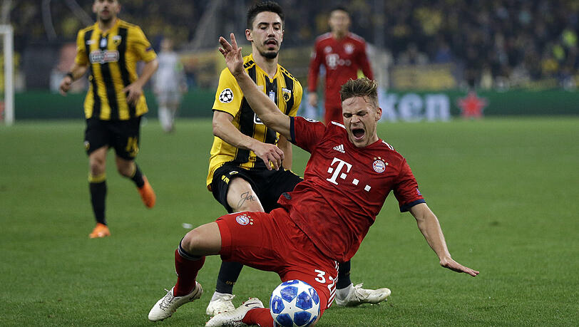 JOSHUA KIMMICH, NOTE 3: Der Immerspieler wurde immer offensiver, weil er in der Rückwärtsbewegung nicht gefordert war. Kam aber bei seinen Vorstößen nicht wirklich durch. JOSHUA KIMMICH, NOTE 3: Der Immerspieler wurde immer offensiver, weil er in der Rückwärtsbewegung nicht gefordert war. Kam aber bei seinen Vorstößen nicht wirklich durch.
