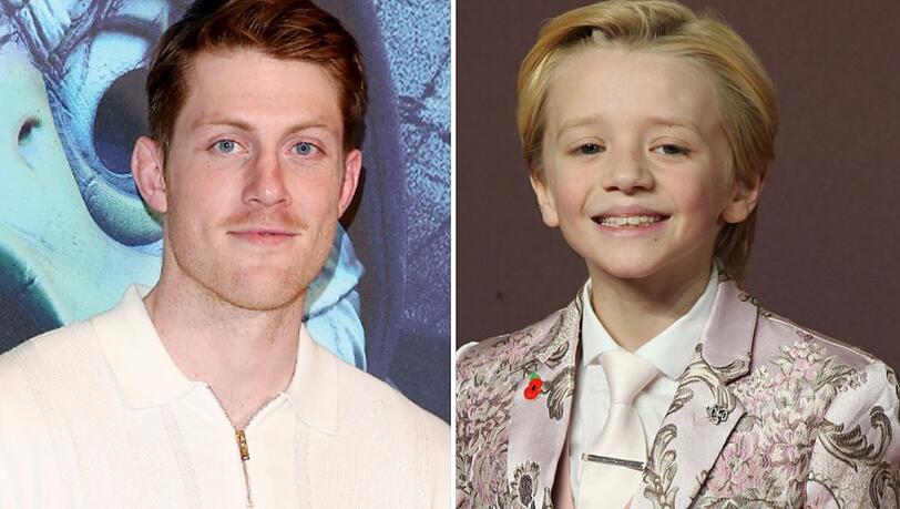 Ex-Rugby-Spieler Peter Claffey neben dem erst neunjährigen Kinderdarsteller Dexter Sol Ansell. Ex-Rugby-Spieler Peter Claffey neben dem erst neunjährigen Kinderdarsteller Dexter Sol Ansell.