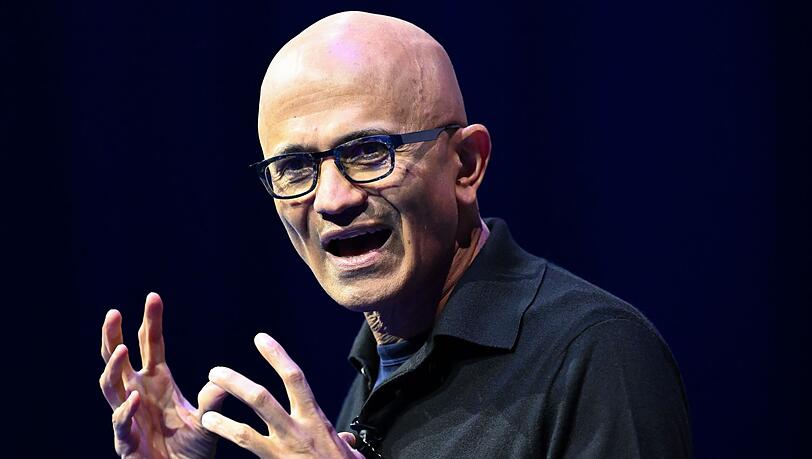 Will in KI eine "Notbremse" einbauen: Microsoft-Chef Satya Nadella. (Archivbild) Will in KI eine "Notbremse" einbauen: Microsoft-Chef Satya Nadella. (Archivbild)