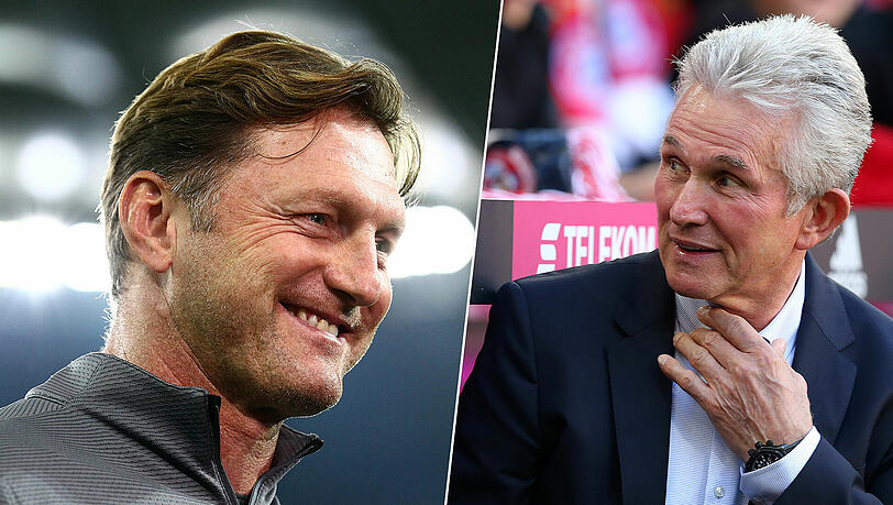 Ralph Hasenhüttl lobt die Arbeit von Jupp Heynckes (rechts). Ralph Hasenhüttl lobt die Arbeit von Jupp Heynckes (rechts).