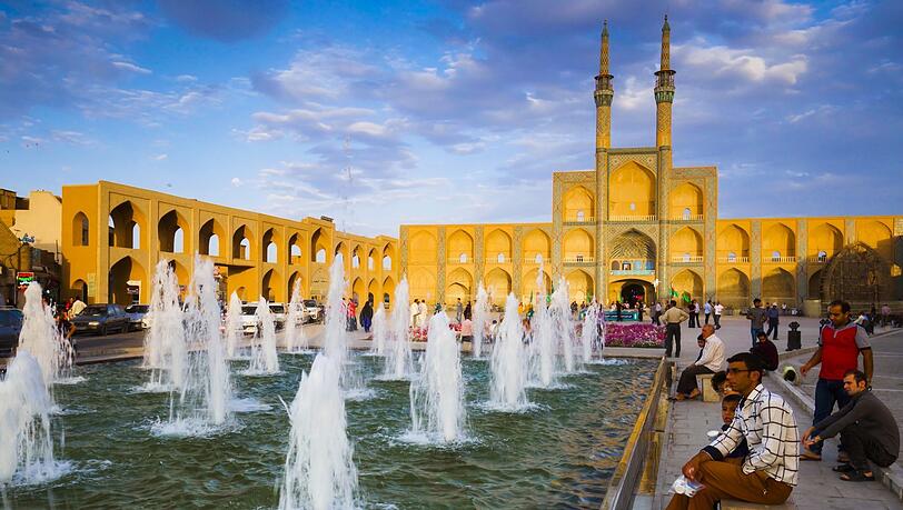 Der Amir Chakhmaq Platz in Yazd, Natalie Amiris Lieblingsstadt.