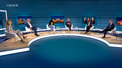 Die Sendung "Das Triell: Die Analyse - Talkrunde mit prominenten Gästen" lief am Sonntagabend um 22 Uhr