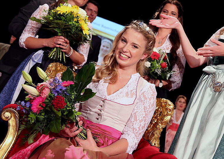 Die neue bayerische Bierkönigin Sabine-Anna Ullrich.