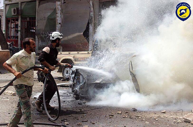 Die syrischen Weißhelme gelten auch als Kandidat für den Friedensnobelpreis. Foto: Syria Civil Defense Idlib
