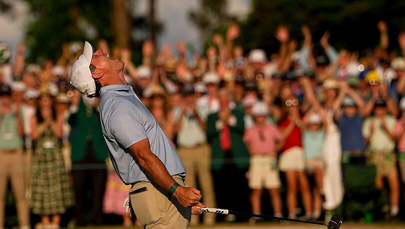 Nach dem finalen Putt brachen die Emotionen aus Rory McIlroy heraus.