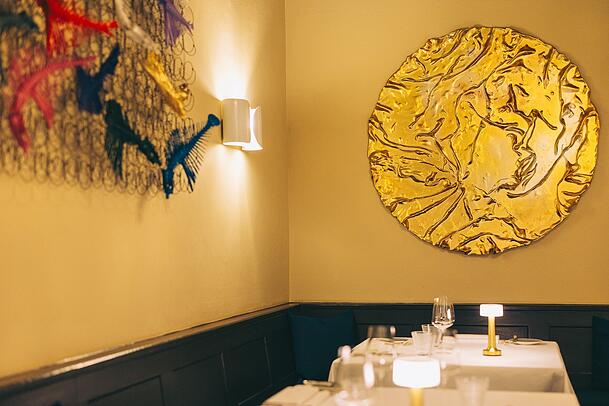 Ein Blick ins Innere des Restaurants. Ein Blick ins Innere des Restaurants.