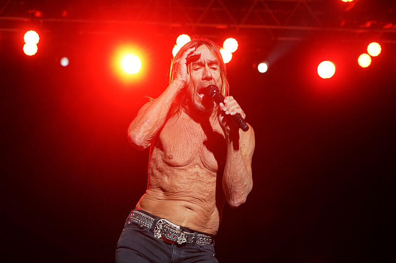 Iggy Pop bie Rockavaria in München Samstagabend.
