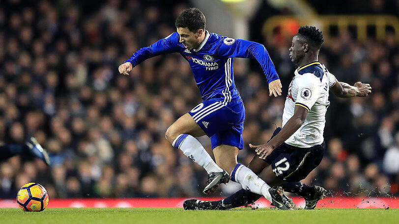Platz 2: Eden Hazard (FC Chelsea). 169 Dribblings, 75 Prozent erfolgreich.
