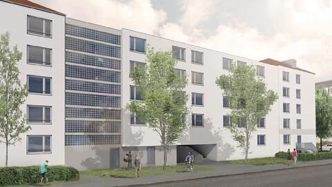 So wird er aussehen, der Erweiterungsbau des Schollheims am Steinickeweg. Im Herbst dürfen dann 55 Studenten einziehen.