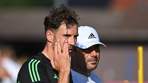 Bayern-Star Leon Goretzka im Trainingslager am Tegernsee.