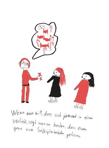 Witzige Einsichten und kleine Wahrheiten: Einige Sprüche hat Cordula Weidenbach von befreundeten Kindern (ab 5 Jahren) illustrieren lassen.