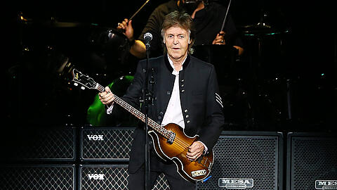 Paul McCartney während eines Auftritts in New York.
