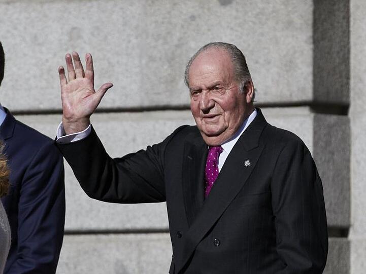 Juan Carlos auf einer Veranstaltung zum 40. Jubiläum der spanischen Verfassung.