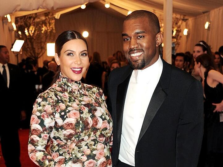 Kim Kardashian und Kanye West auf einer Gala in New York