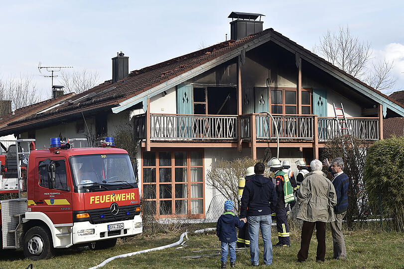 In Aufhausen kam es am Dienstag zu einem Brand eines Wohnhauses.