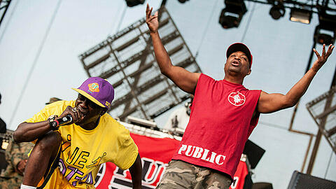 Chuck D und Flavor Flav (l.) werden in Zukunft nicht mehr gemeinsam auf der Bühne stehen.