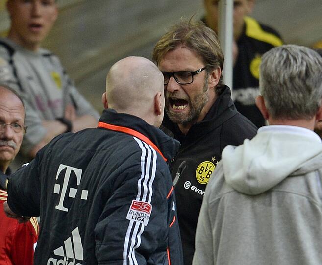 Streithanseln am Spielfeldrand: Matthias Sammer und Jürgen Klopp