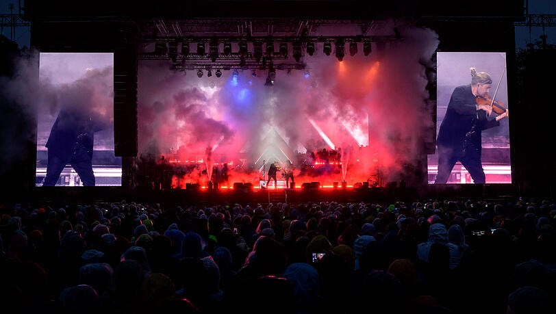 David Garrett spielte am 21. August am K&ouml;nigsplatz.