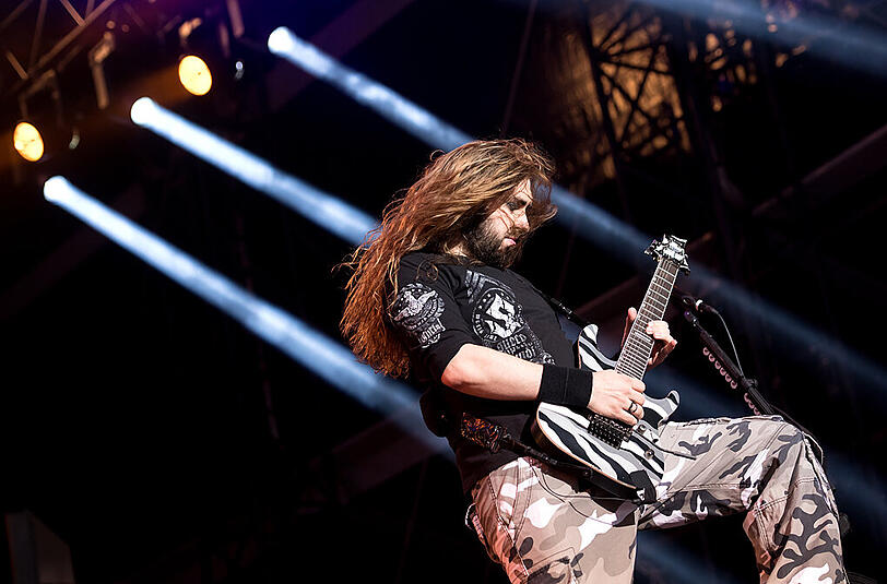 Rock und Regen - die Bilder vom Sonntag auf dem "Rockavaria" mit dem Iron-Maiden-Konzert als Höhepunkt.