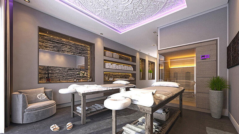 Massage und Physio in Spa-Atmosphäre: So wirbt Legat Living.