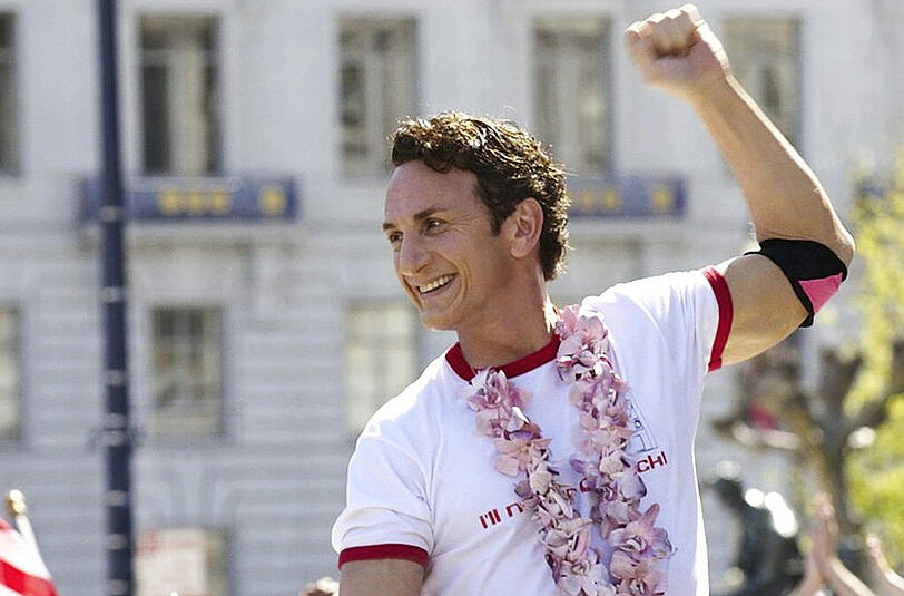 Sean Penn als schwuler Politiker Harvey Milk.