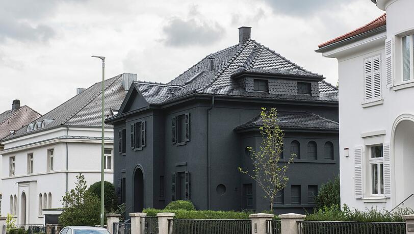 Die schwarze Villa in Pforzheim.