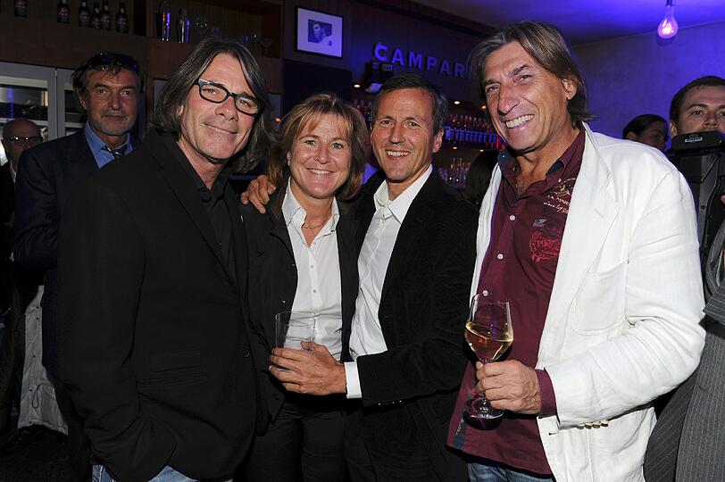 Gunther Mende, Trixi Moser (Direktorin Hotel Stanglwirt), Rainer Stocker und Norbert Blecha.