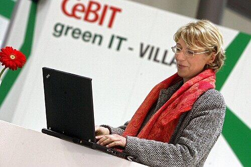 Noch entspannt: Letzte Vorbereitungen zur Cebit