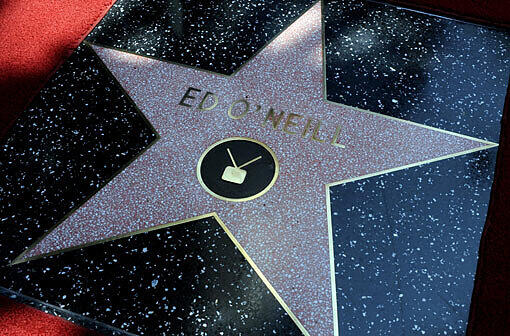 Das ist er: Ed O'Neills Stern auf dem Hollywood Walk of Fame.
