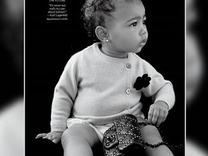 Baby North hat ihr erstes Fotoshooting bereits hinter sich
