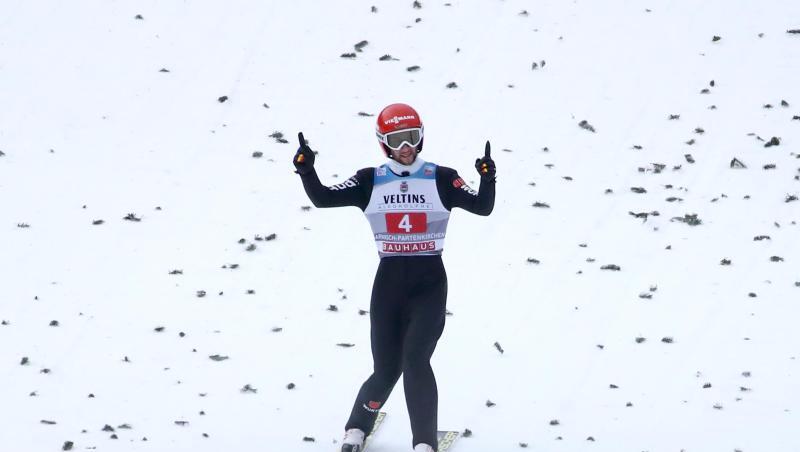 Markus Eisenbichler, Skispringer aus Deutschland, landet nach einem Sprung. Foto: Daniel Karmann/Archiv Markus Eisenbichler, Skispringer aus Deutschland, landet nach einem Sprung. Foto: Daniel Karmann/Archiv