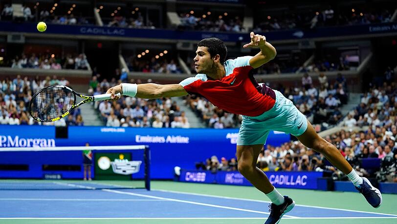 Carlos Alcaraz setzte sich im Halbfinale der US Open durch.