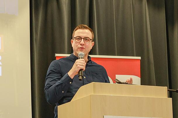 David Rausch (30)ist vor zehn Jahren in die SPD eingetreten. Ihn hat der Mindestlohn überzeugt. Jetzt kämpft er im Münchner Osten für den Einzug in den Bundestag.