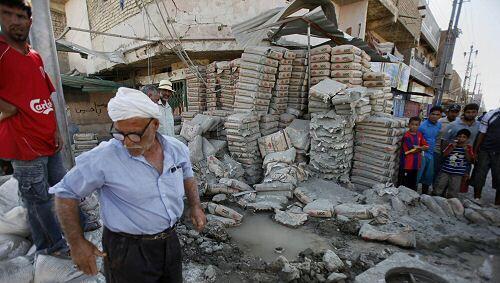 Auch hier in Bagdad explodierte eine Bombe Auch hier in Bagdad explodierte eine Bombe