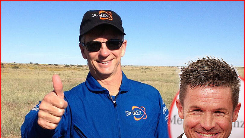 Alan Eustace ist der neue Rekordhalte - auch Felix Baumgartner gratuliert! Alan Eustace ist der neue Rekordhalte - auch Felix Baumgartner gratuliert!