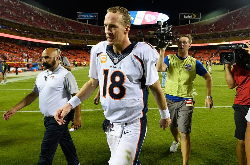 Im Verdacht: Hat Star-Quarterback Peyton Manning gedopt? Der 39-Jährige bestreitet die Vorwürfe.