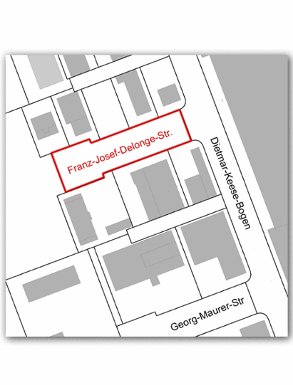 Hier verläuft die Franz-Josef-Delonge-Straße.