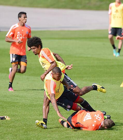 Der FC Bayern am vierten Trainingstag in Doha.