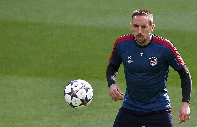 Voll konzentriert auf das Unternehmen "Finaleinzug": Franck Ribéry.