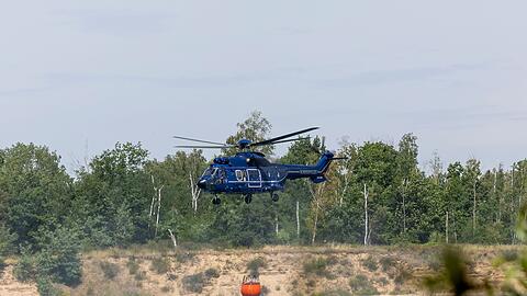 Seit Tagen läuft der Einsatz gegen den Waldbrand auf dem ehemaligen Truppenübungsplatz.