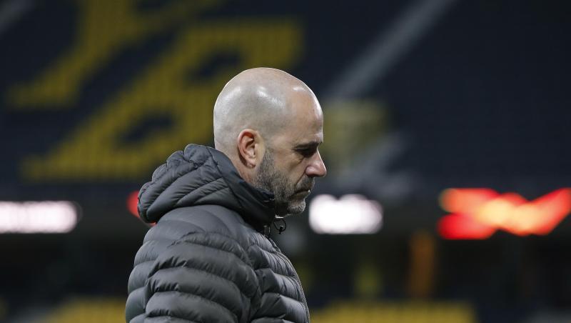 Angefressen: Leverkusen-Coach Peter Bosz nach dem 3:4 in Bern.