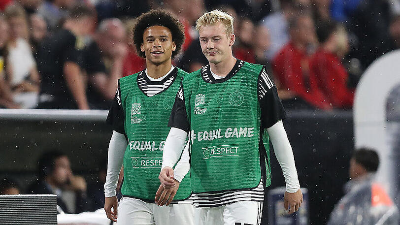 Zwei Kandidaten für eine Verjüngungskur bei der Nationalmannschaft: Leroy Sané (links) und Julian Brandt.
