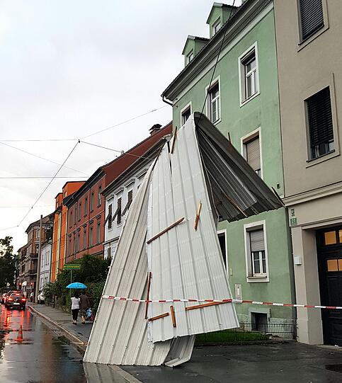 Auch in Österreich kam es zu heftigen Unwettern.
