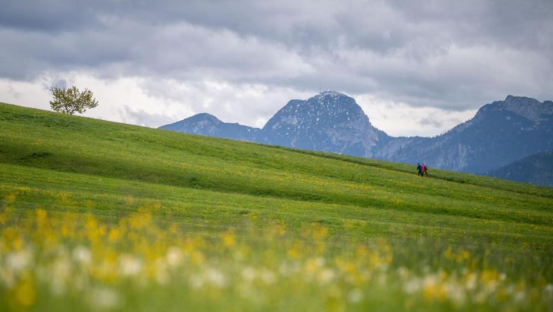 Ausflügler gehen den Wanderweg zur Wallfahrtskirche Wilparting St. Marinus. Foto: Lino Mirgeler/dpa/Symbolbild Ausflügler gehen den Wanderweg zur Wallfahrtskirche Wilparting St. Marinus. Foto: Lino Mirgeler/dpa/Symbolbild