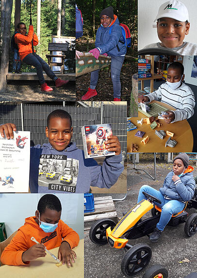 Der zehnjährige Gabriel - hier eine Collage vom Kinderschutz München - ist geistig behindert und ebenfalls von der Abschiebung betroffen. Der zehnjährige Gabriel - hier eine Collage vom Kinderschutz München - ist geistig behindert und ebenfalls von der Abschiebung betroffen.