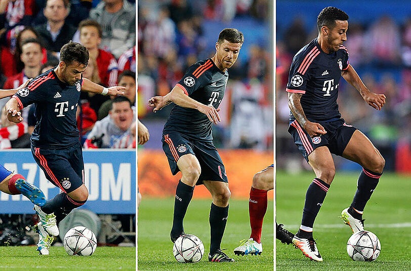 Thiago, Alonso  und Bernat enttäutschen beim Hinspiel in Madrid.