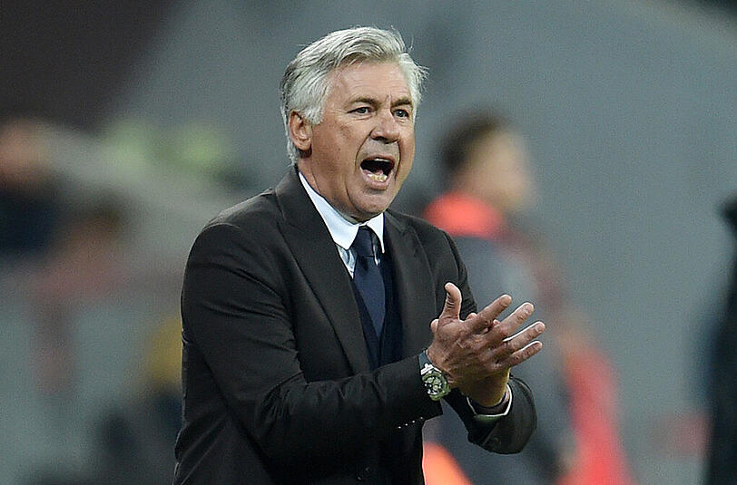 Carlo Ancelotti schließt auch ein 4-4-2-System mit zwei Flügel- und zwei Mittelstürmern nicht aus.